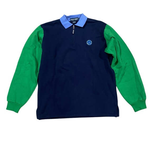 Polo Ralph Lauren Other - Polo Golf Men’s Pullover Colorblock Polo Sweater‎ Large Blue Green